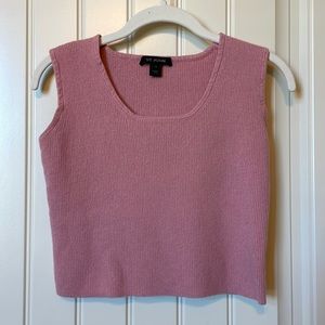 Vintage St. John sweater crop tank